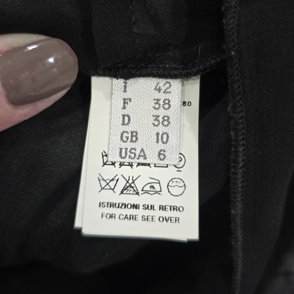 Philosophy Di Alberta Ferretti Black & Silver Metallic Animal Print Dress.Size 6 - Picture 6 of 7